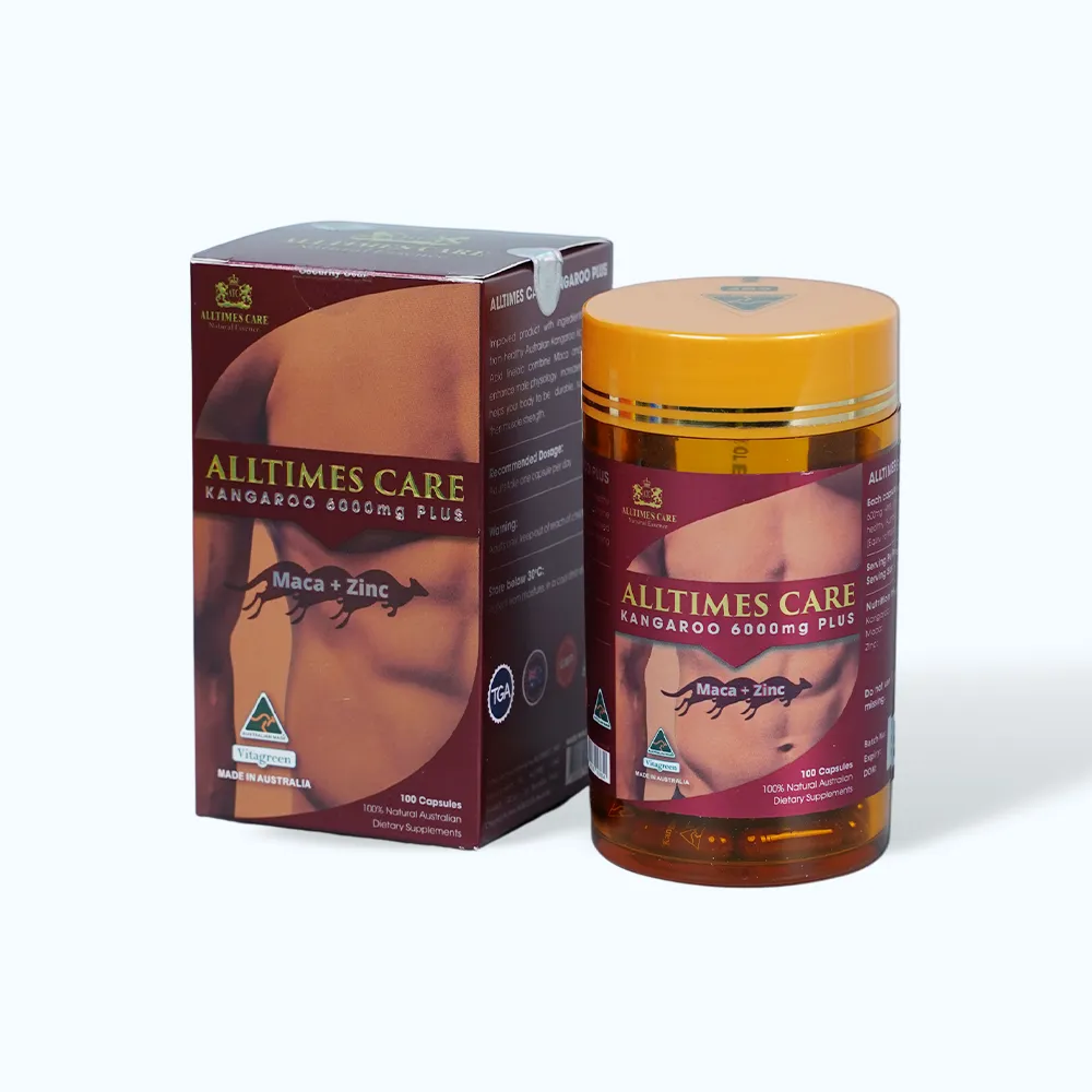 Viên uống Alltimes Care Kangaroo 6000mg Plus (Hộp 100 viên) hỗ trợ sinh lý nam 5