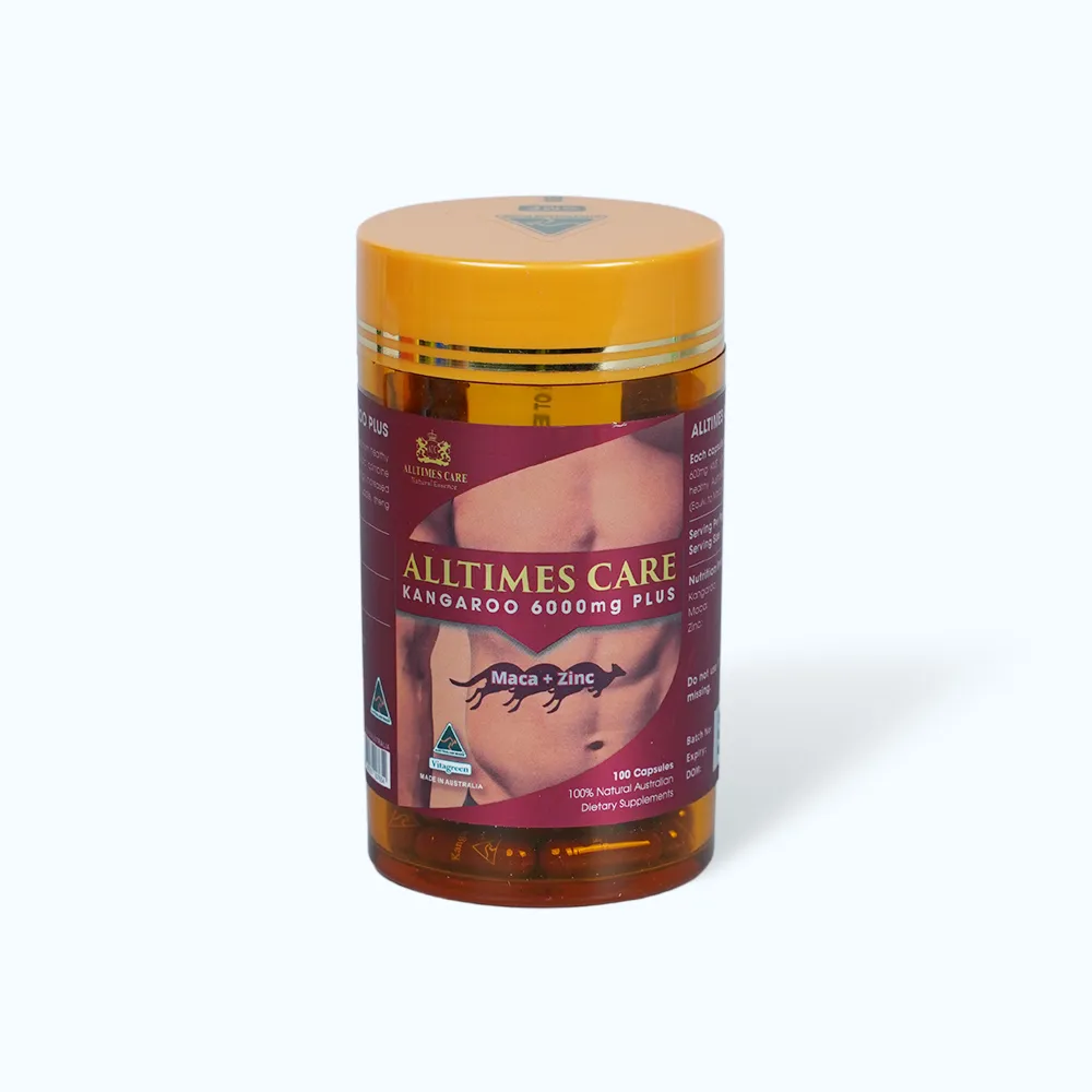 Viên uống Alltimes Care Kangaroo 6000mg Plus (Hộp 100 viên) hỗ trợ sinh lý nam 6