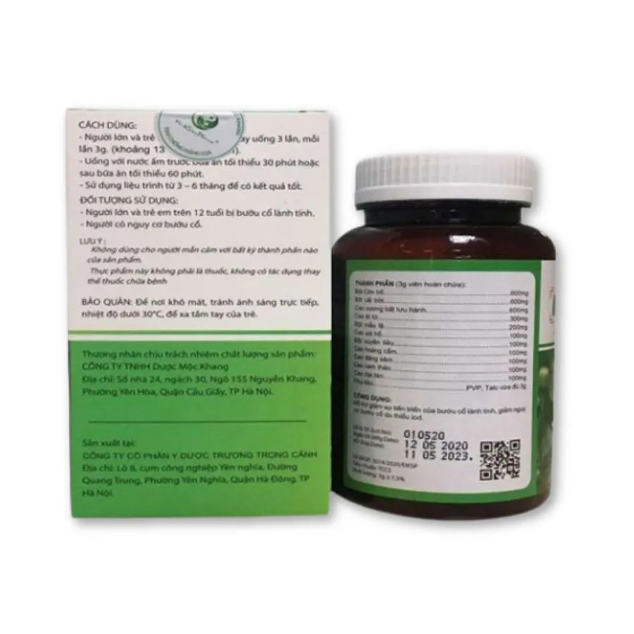 Viên uống An Giáp Vương hỗ trợ các bệnh lý tuyến giáp, ngăn ngừa bướu cổ (90g) 2