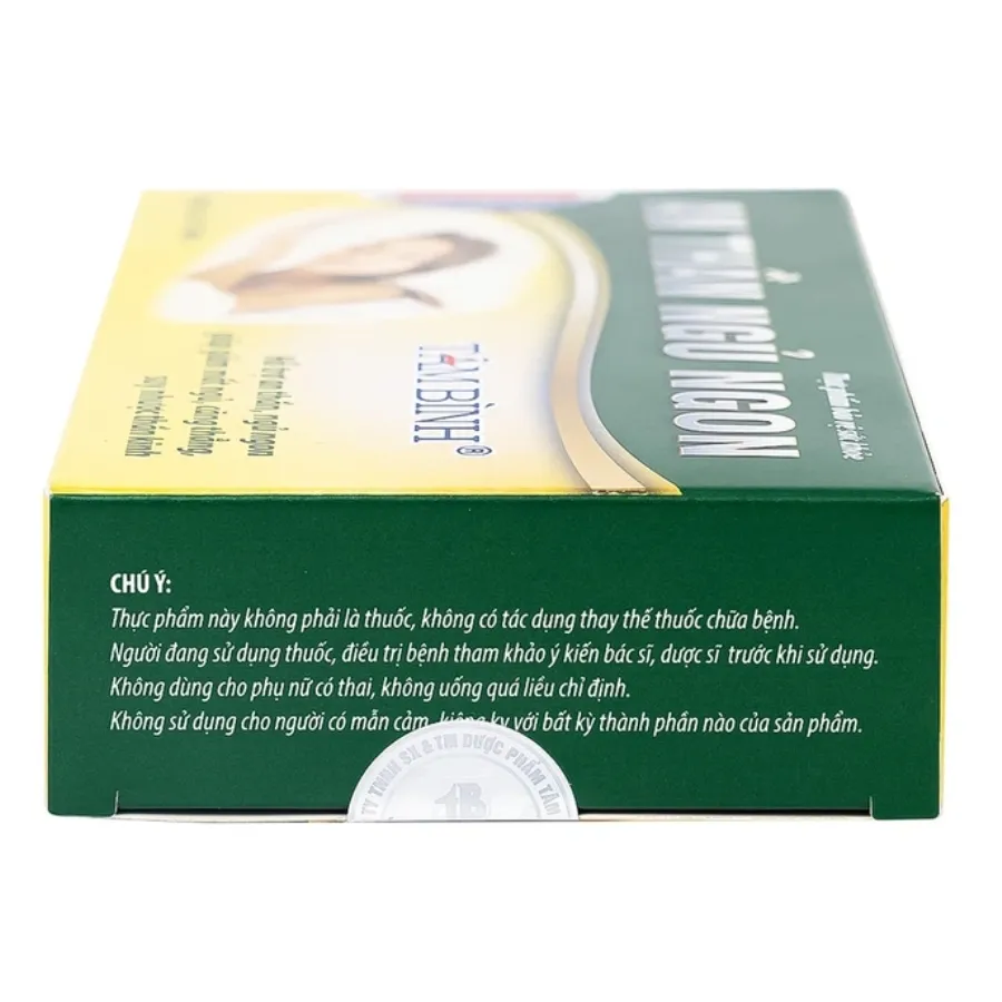 VIÊN UỐNG HỖ TRỢ GIẢM MẤT NGỦ AN THẦN NGỦ NGON TÂM BÌNH 2X10 7