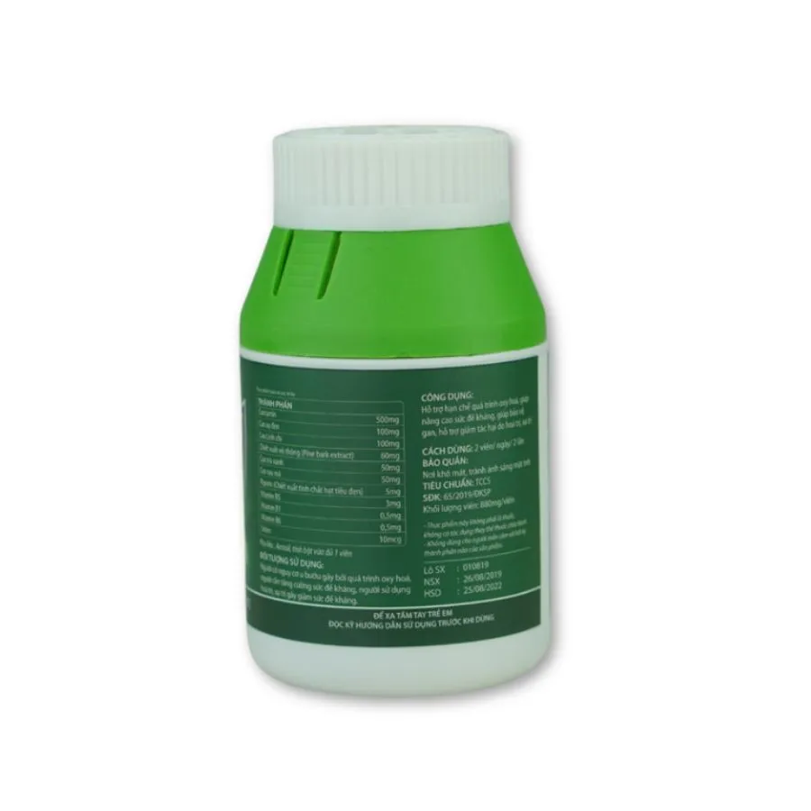 Viên uống Ancan hỗ trợ tăng cường sức đề kháng (Hộp 60 viên) 3