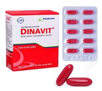 Viên uống bổ máu Dinavit Imexpharm (Hộp 100 viên)