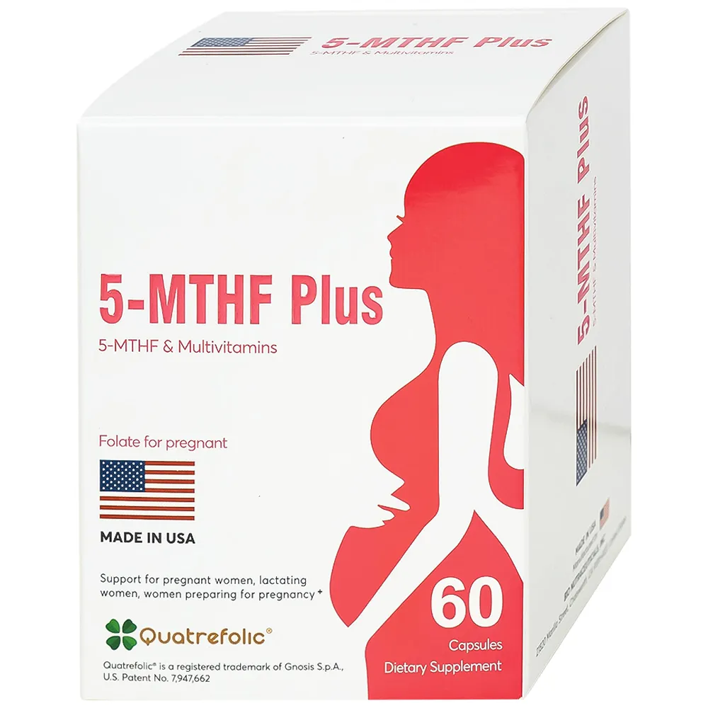 VIÊN UỐNG BỔ SUNG 5-MTHF, VITAMIN, KHOÁNG CHẤT 5-MTHF PLUS QUATREFOLIC 3X10