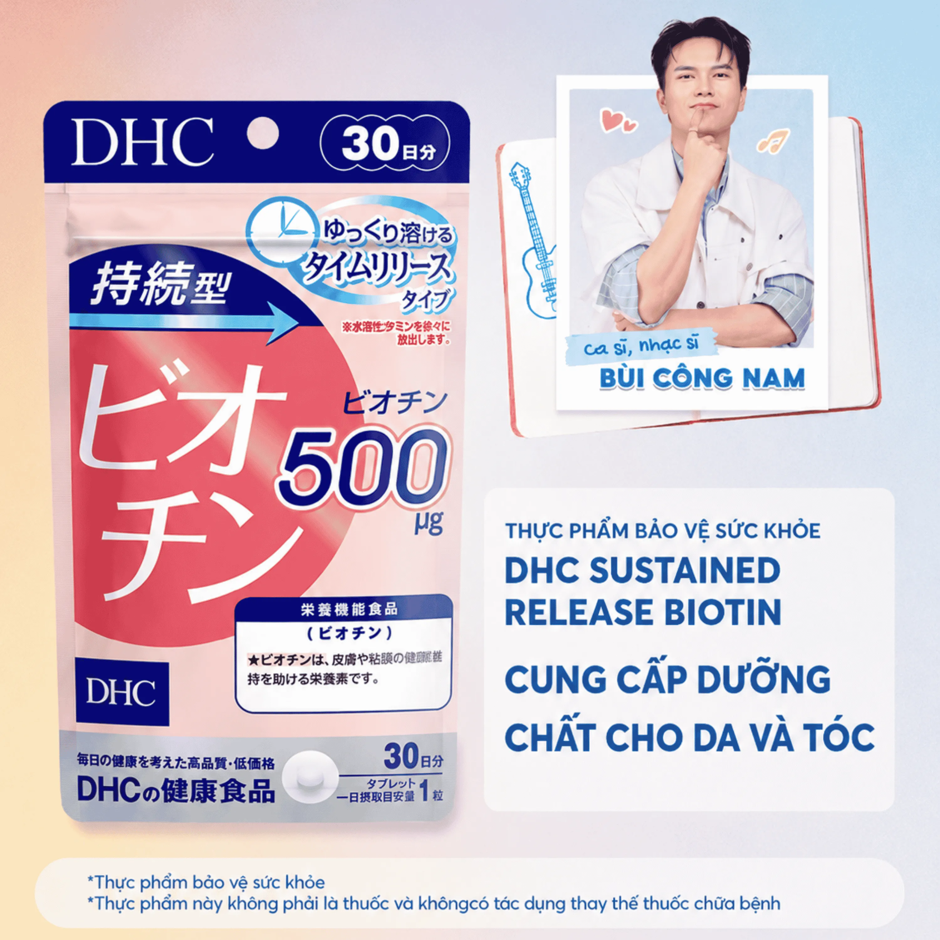 Thực Phẩm Bảo Vệ Sức Khỏe DHC Sustained Release Biotin 2