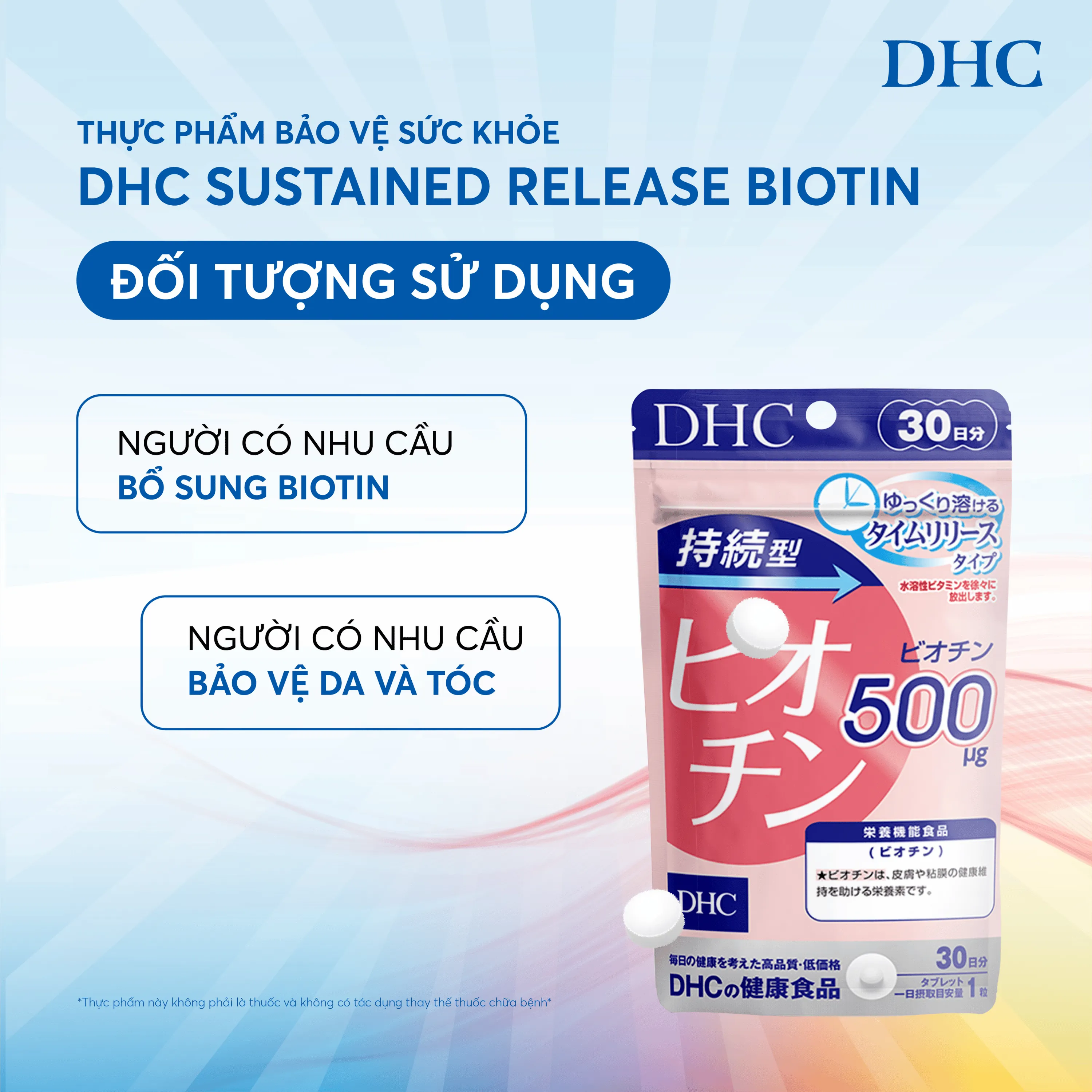Thực Phẩm Bảo Vệ Sức Khỏe DHC Sustained Release Biotin 5