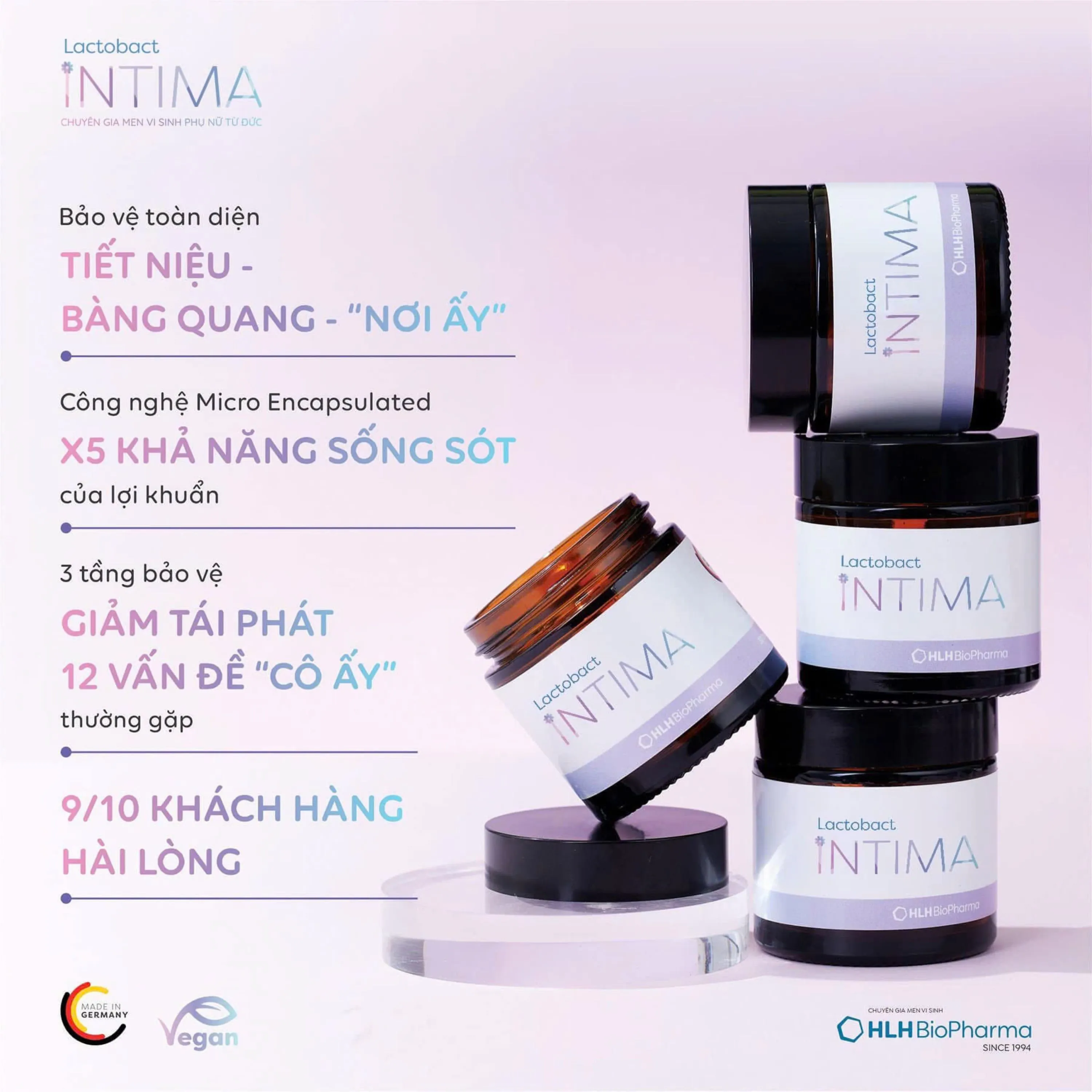 VIÊN UỐNG BỔ SUNG LỢI KHUẨN CHO PHỤ NỮ LACTOBACT INTIMA 60V 2