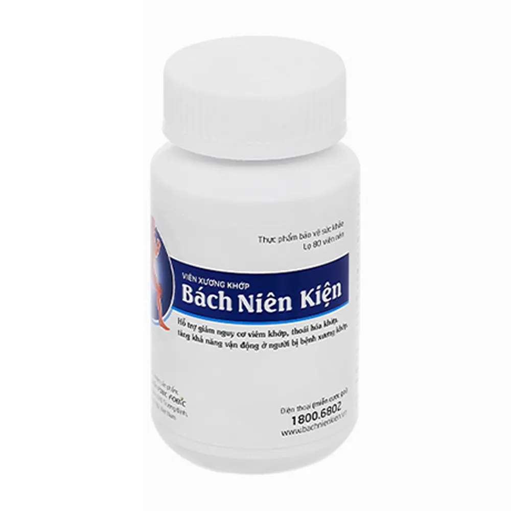 Viên uống Bạch Niên Kiện (hộp 80 viên) giúp giảm nguy cơ viêm khớp