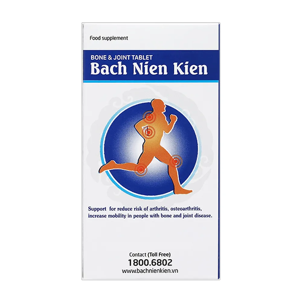 Viên uống Bạch Niên Kiện (hộp 80 viên) giúp giảm nguy cơ viêm khớp 2