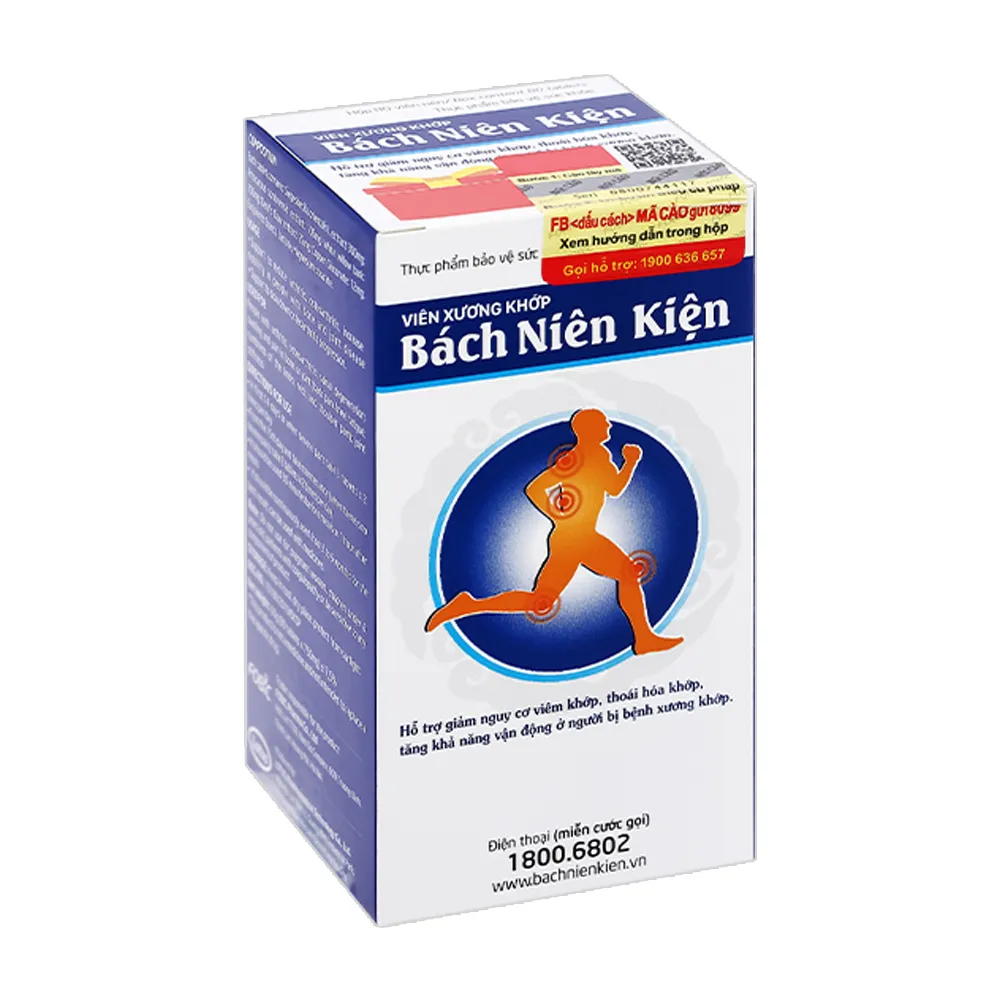 Viên uống Bạch Niên Kiện (hộp 80 viên) giúp giảm nguy cơ viêm khớp 3