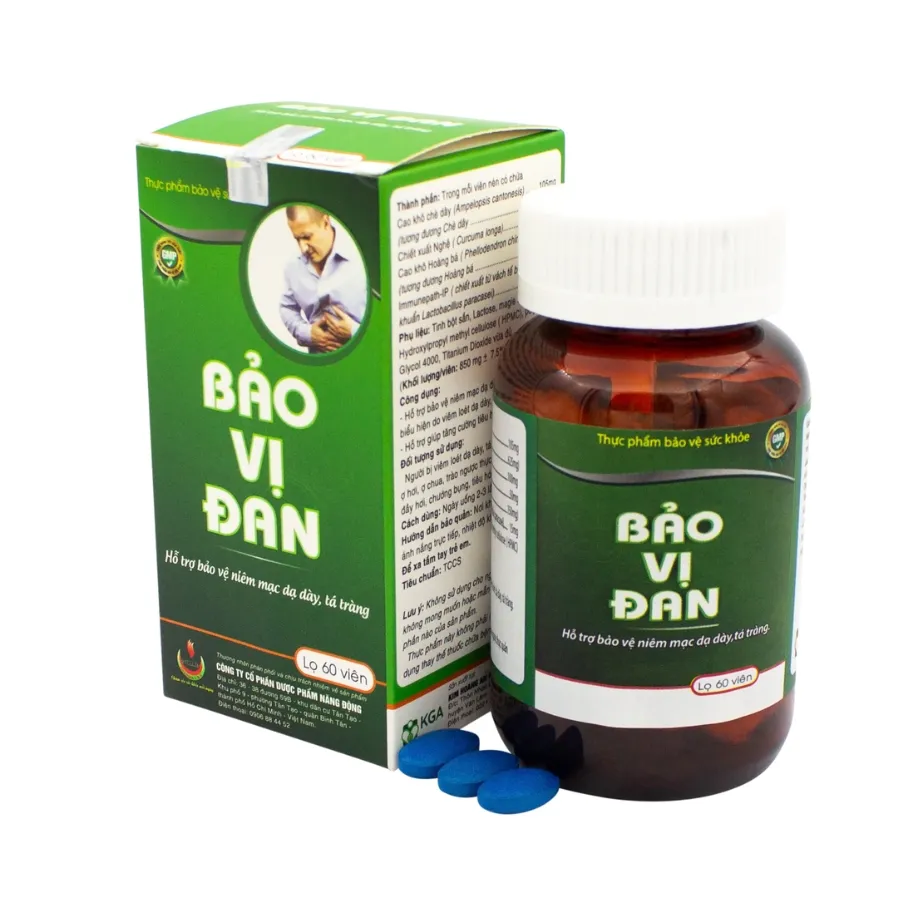 Viên uống Bảo Vị Đan - Hỗ trợ bệnh dạ dày, tá tràng (Hộp 60 viên) 2