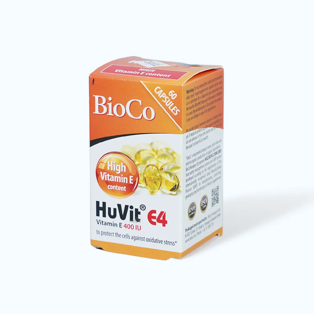 Viên uống Bioco Huvit E4 (Hộp 60 viên) hỗ trợ bổ sung vitamin E cho cơ thể 2