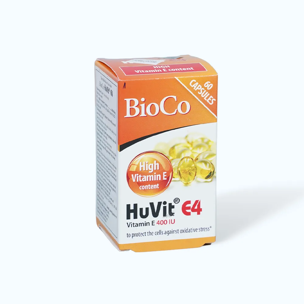Viên uống Bioco Huvit E4 (Hộp 60 viên) hỗ trợ bổ sung vitamin E cho cơ thể 3