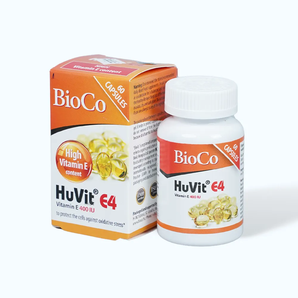 Viên uống Bioco Huvit E4 (Hộp 60 viên) hỗ trợ bổ sung vitamin E cho cơ thể 6