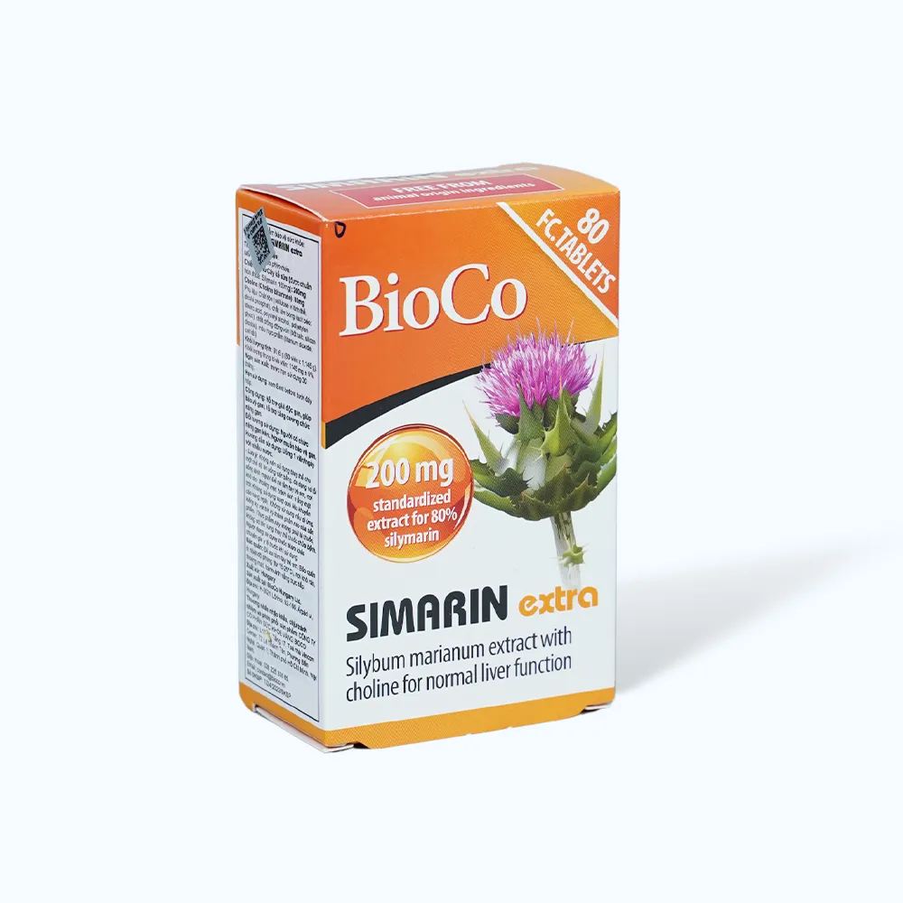 Viên uống BioCo Simarin Extra (Hộp 80 viên) giúp hỗ trợ giải độc gan 3