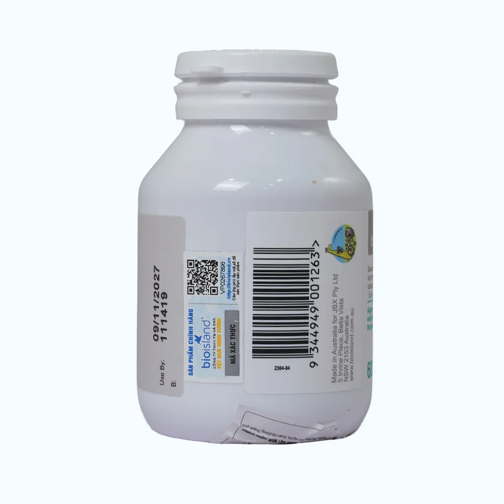 Viên uống Bioisland DHA For Kids Bổ Sung DHA Giúp Cải Thiện Trí Não và Thị Lực Cho Trẻ (Hộp 60 viên) 2