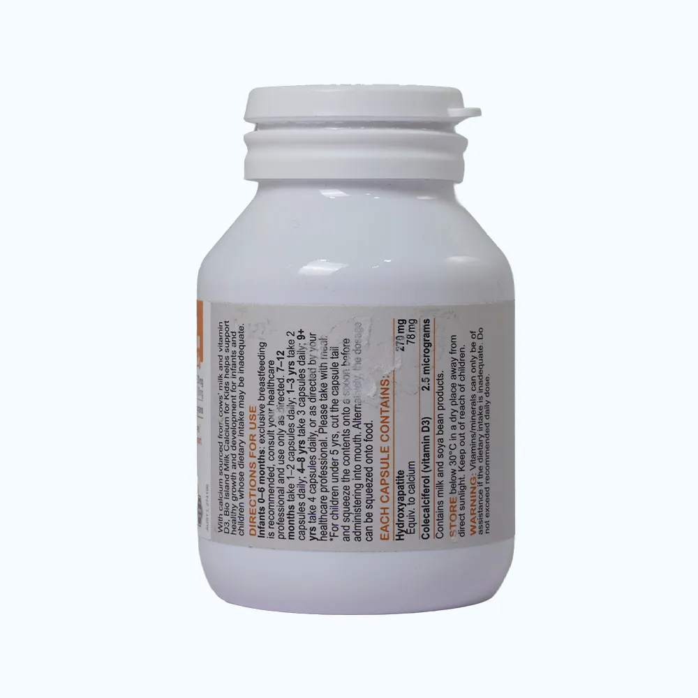 Viên uống Bioisland Milk Calcium For Kids Bổ sung Canxi và D3 cho trẻ (Hộp 90 viên) 2