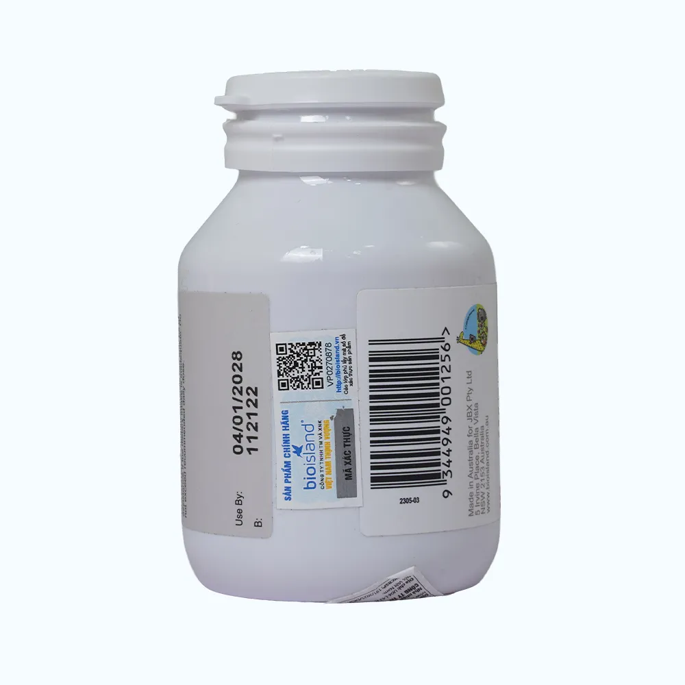 Viên uống Bioisland Milk Calcium For Kids Bổ sung Canxi và D3 cho trẻ (Hộp 90 viên) 3