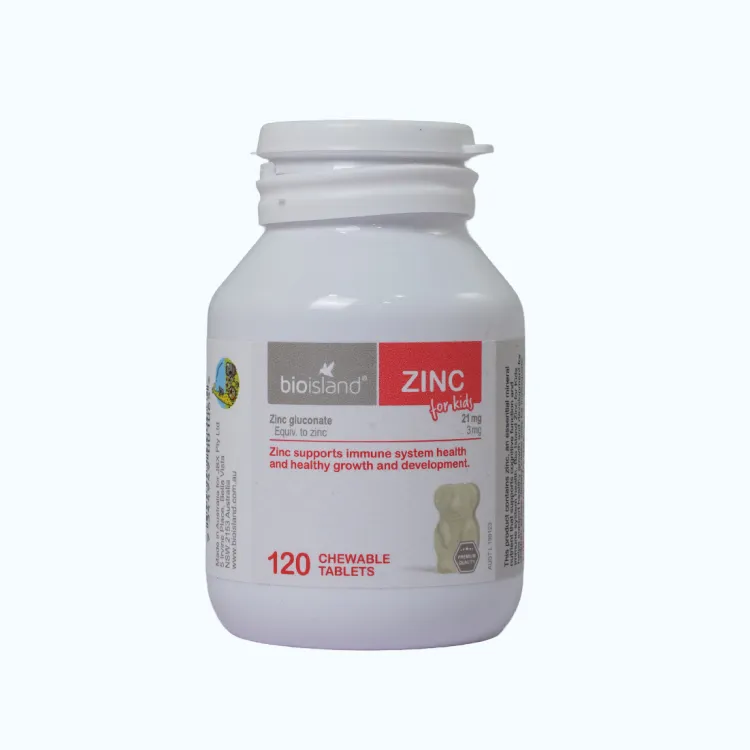 Viên uống Bioisland Zinc For Kids Bổ Sung Kẽm Cho Trẻ (Hộp 120 viên)