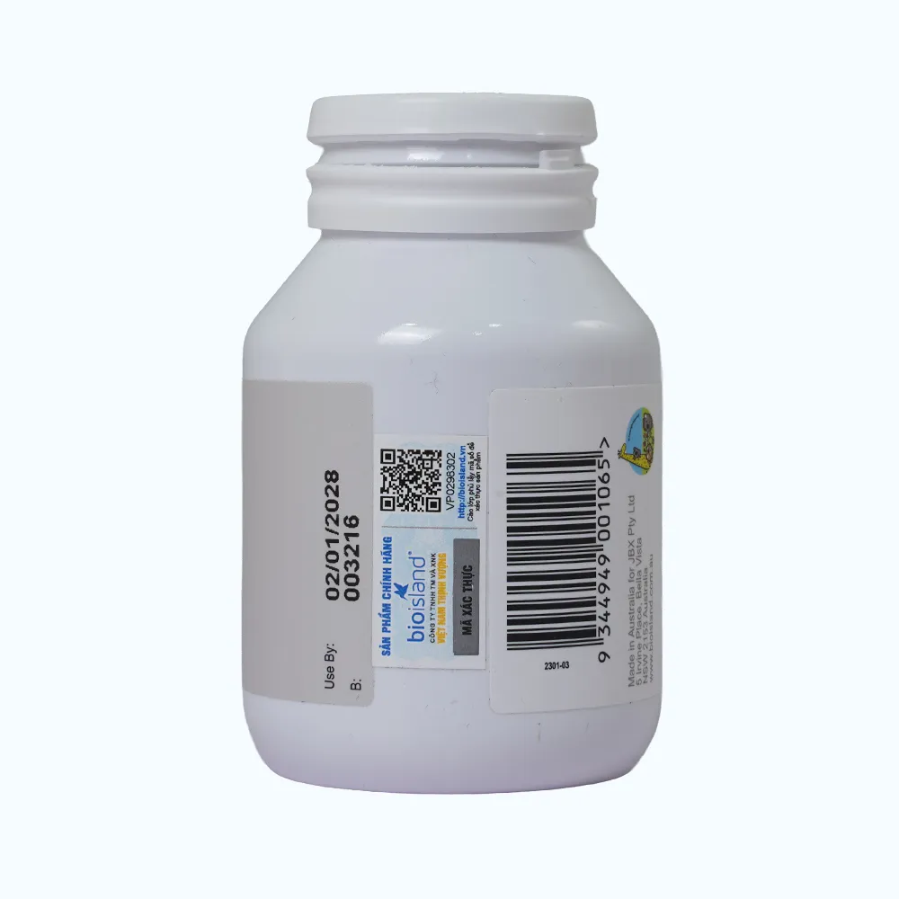 Viên uống Bioisland Zinc For Kids Bổ Sung Kẽm Cho Trẻ (Hộp 120 viên) 3