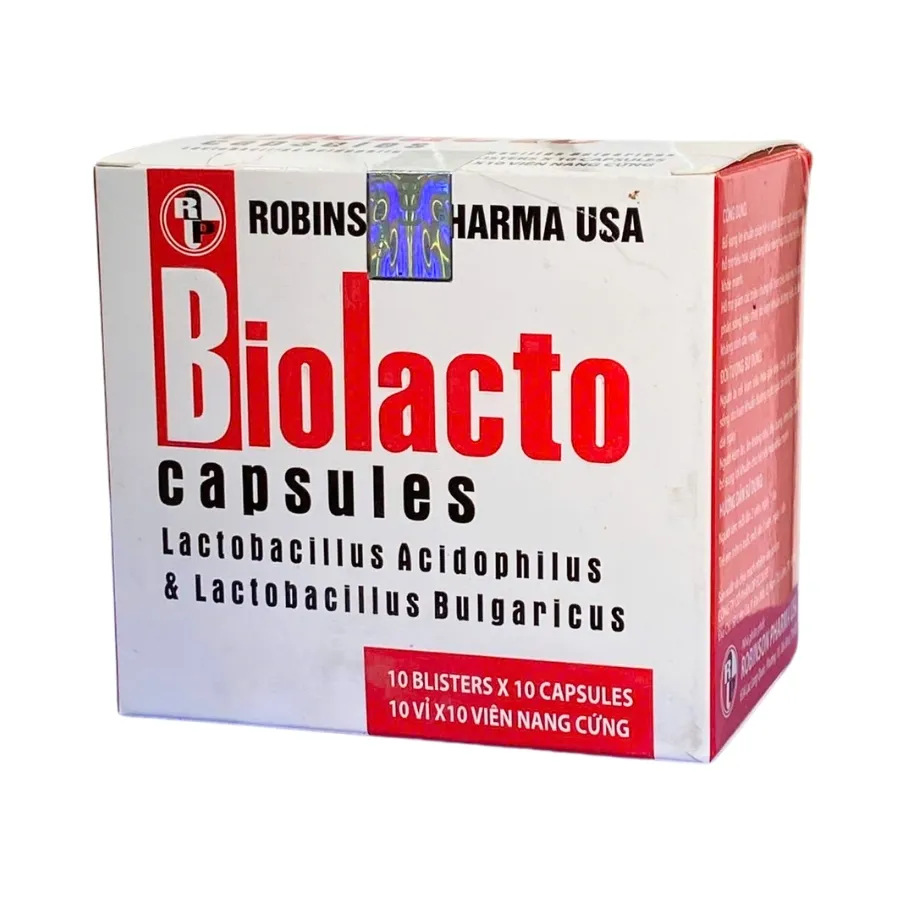 Viên uống Biolacto Robinson Pharma USA bổ sung lợi khuẩn giúp cân bằng hệ vi sinh đường ruột (100 viên) 2