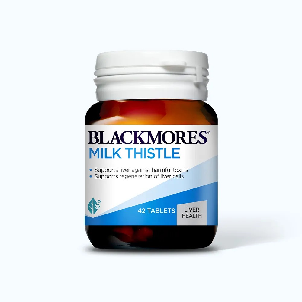 Viên uống Blackmores Milk Thistle (lọ 42 viên) giúp tăng cường chức năng gan