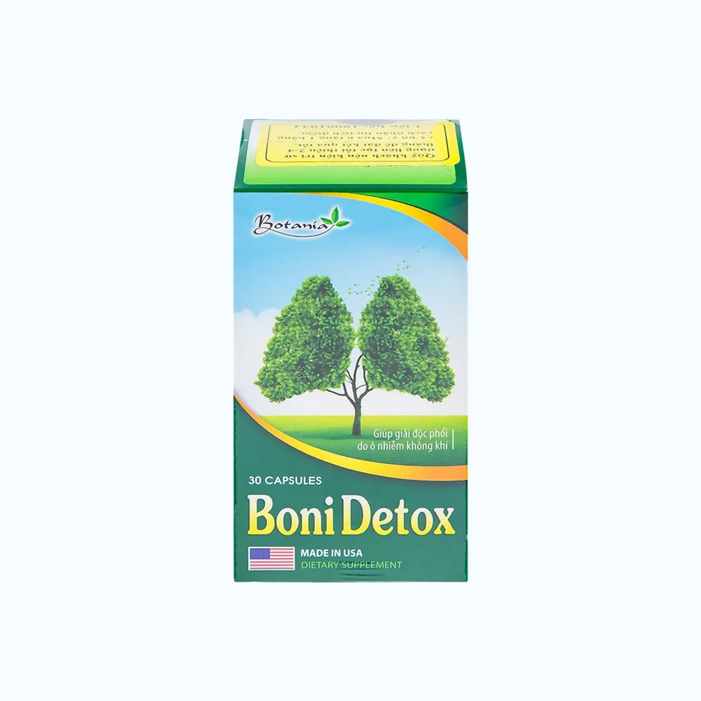 Viên uống BoniDetox (Hộp 30 viên) giúp hỗ trợ giải độc phổi