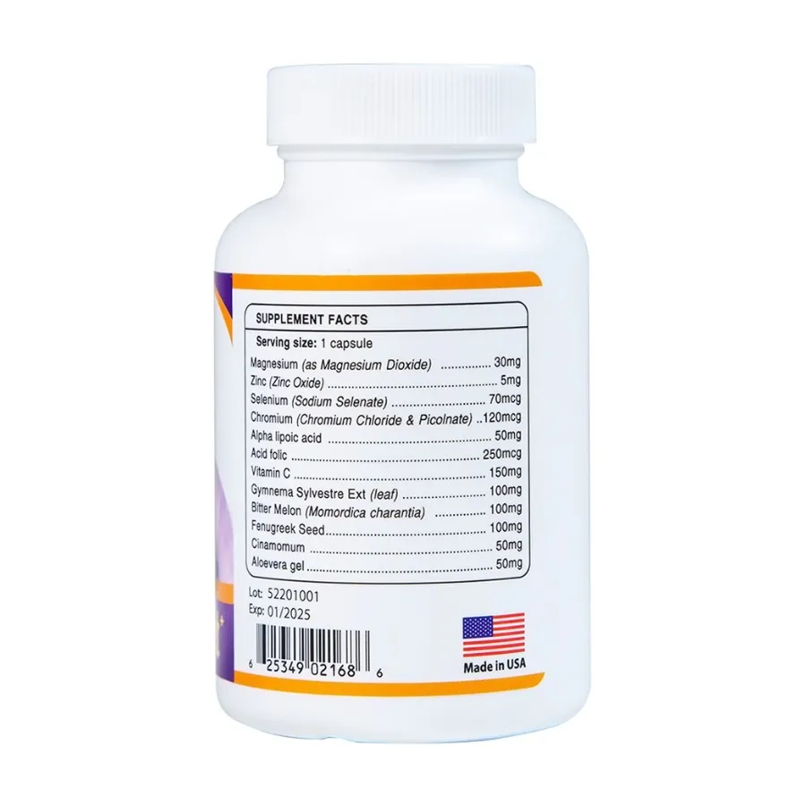 Viên uống BoniDiabet Botania hỗ trợ bệnh tiểu đường, làm giảm glucose máu (60 viên) 4