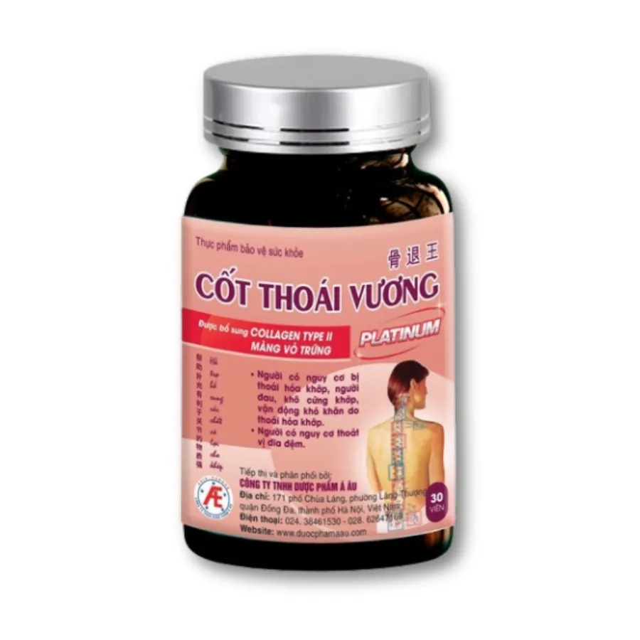 Viên uống Cốt Thoái Vương Platinum - Hỗ trợ sức khỏe khớp, giảm nguy cơ thoái hóa (Hộp 30 viên) 2