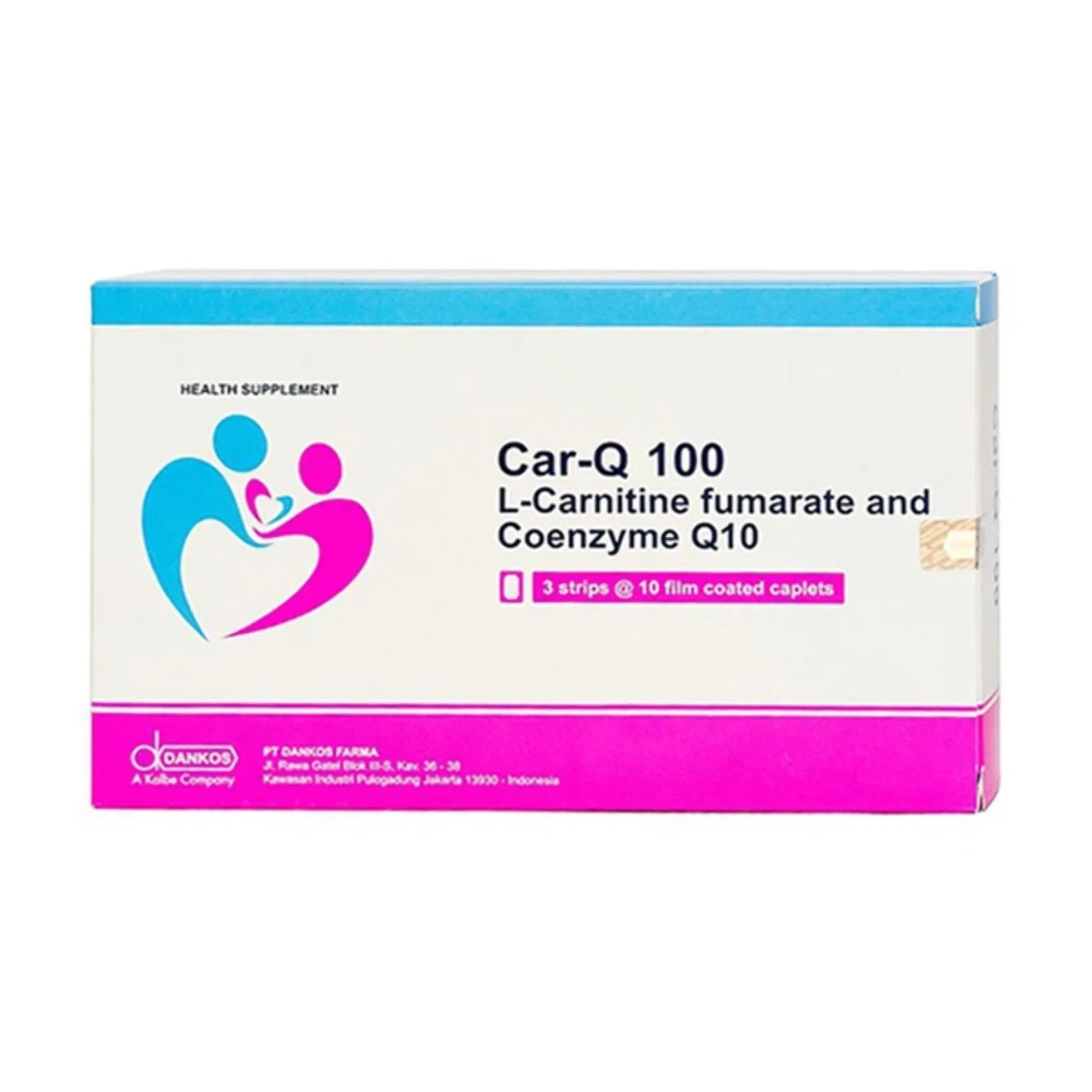Viên uống Car-Q 100 Dankos - Hỗ trợ sức khỏe tim mạch, giảm nguy cơ biến (30 viên)