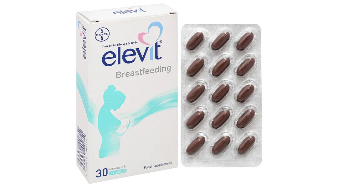Viên Uống Cung Cấp Vitamin Và Khoáng Chất Cho Phụ Nữ Sau Sinh Elevit Breastfeeding Hộp 30 Viên 2