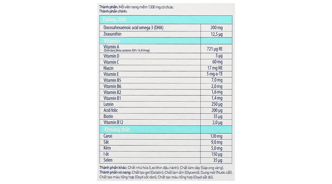 Viên Uống Cung Cấp Vitamin Và Khoáng Chất Cho Phụ Nữ Sau Sinh Elevit Breastfeeding Hộp 30 Viên 8