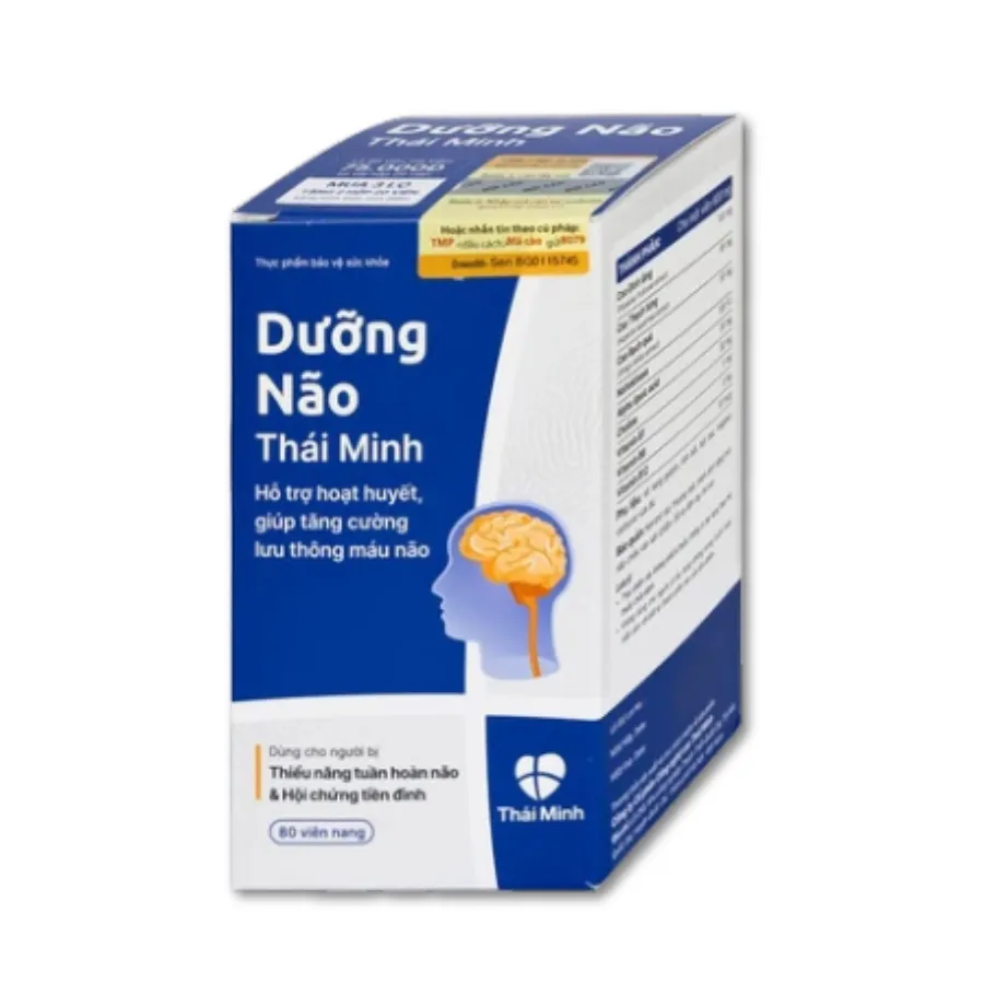 Viên uống Dưỡng Não Thái Minh (Hộp 20 viên) giúp hỗ trợ hoạt huyết bổ não 3