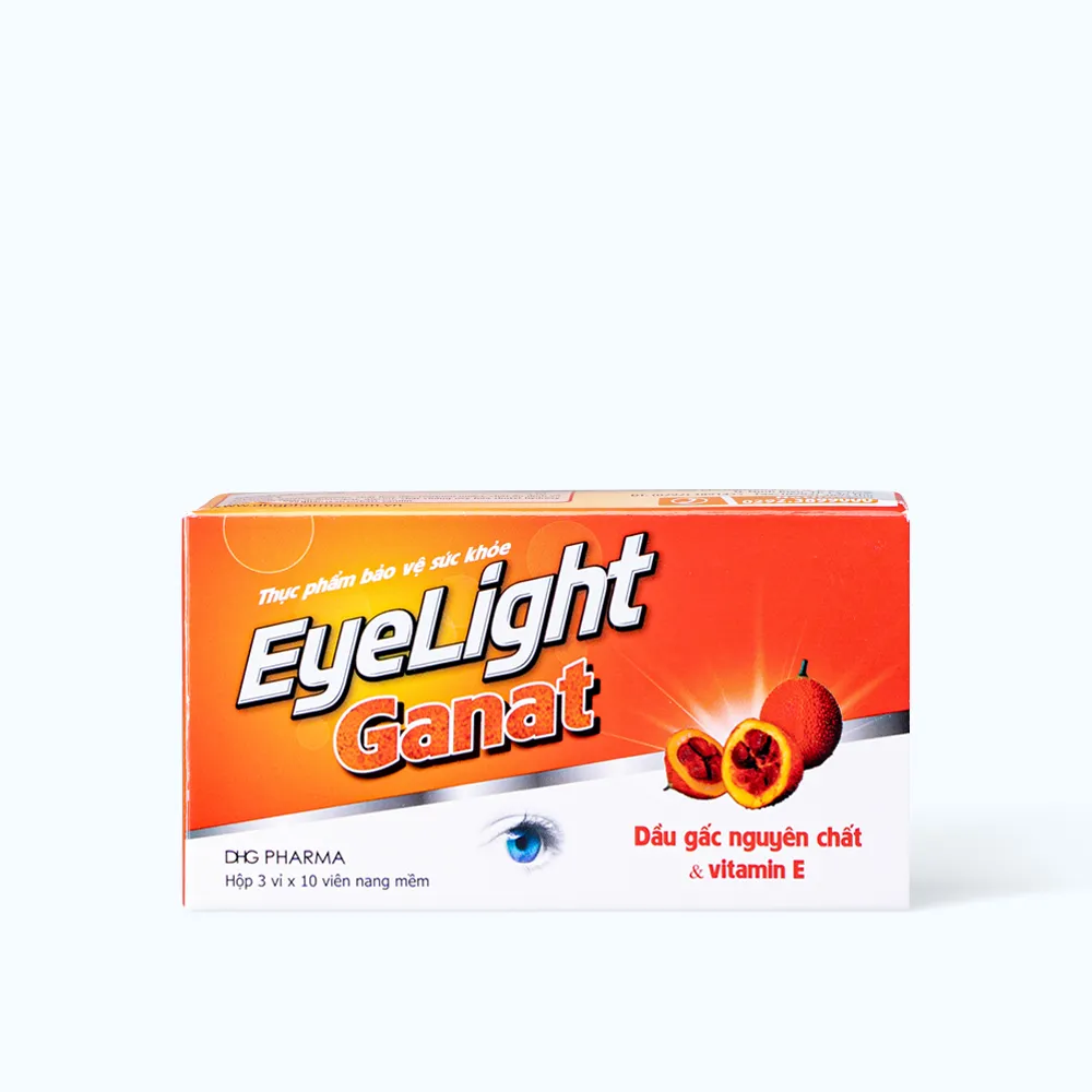 Viên uống DHG Eyelight Ganat (Hộp 30 viên) hỗ trợ bảo vệ mắt