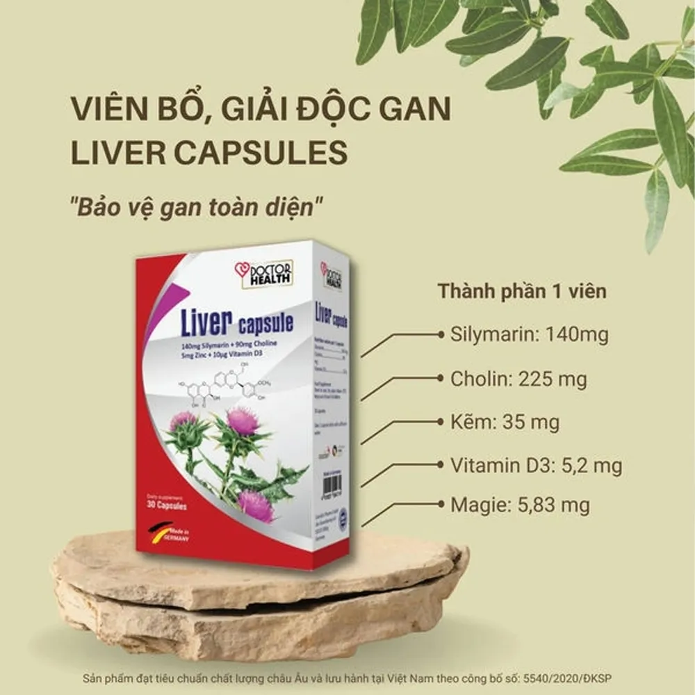 Viên uống DOCTOR HEALTH Liver (Hộp 30 viên) giúp hỗ trợ bảo vệ gan 2