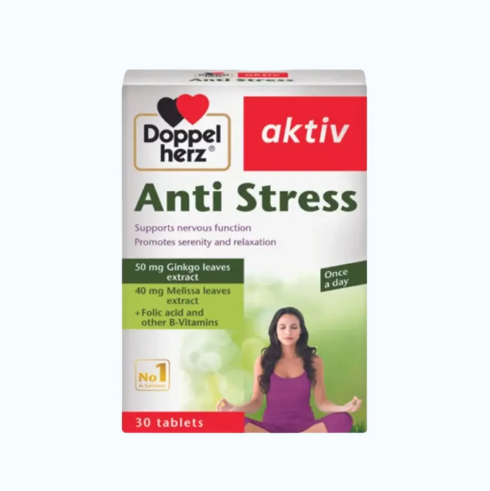 VIÊN UỐNG HỖ TRỢ GIẢM CĂNG THẲNG ANTI STRESS DOPPELHERZ 2X15