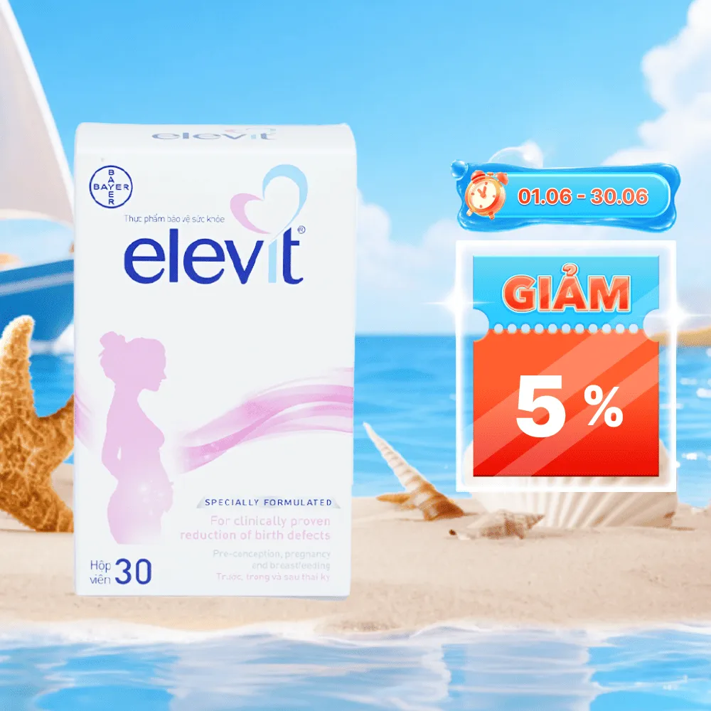 VITAMIN TỔNG HỢP ELEVIT BẦU BAYER 3X10