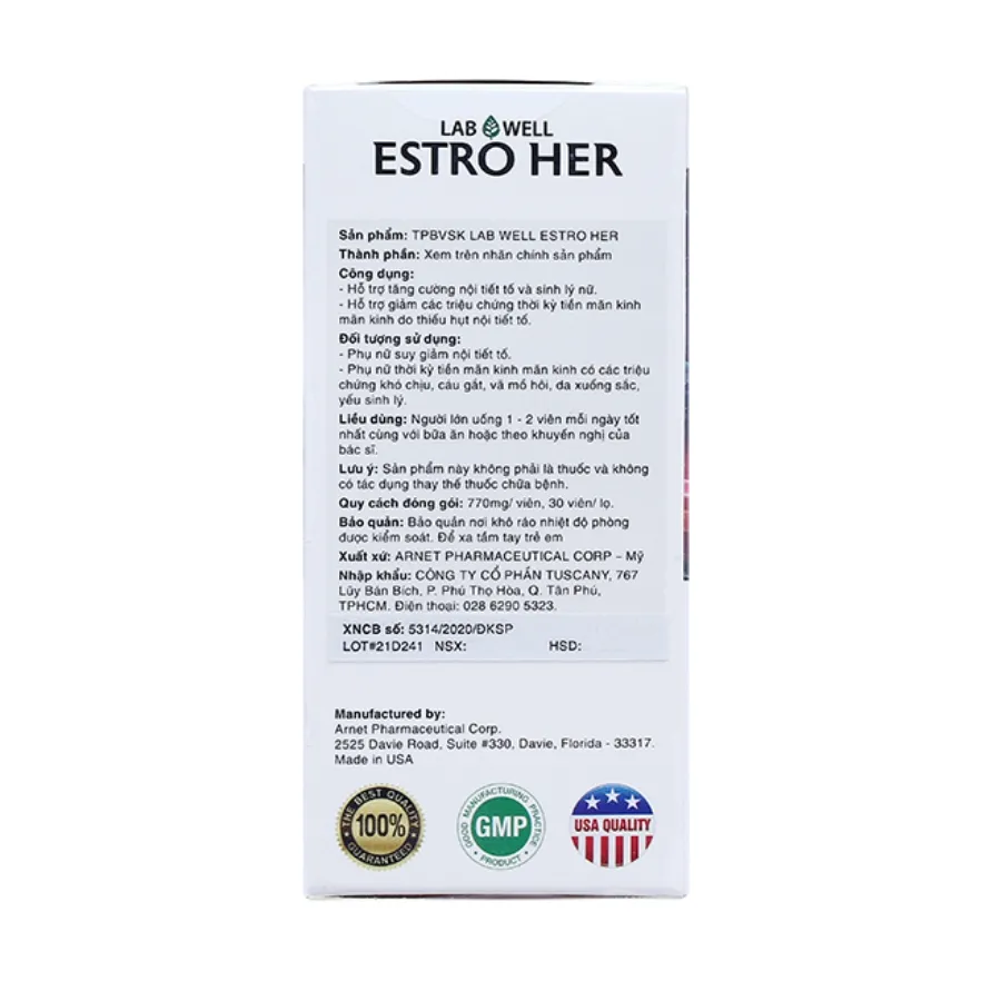 Viên uống Estro Her tăng cường sinh lý nữ (30 viên) 4