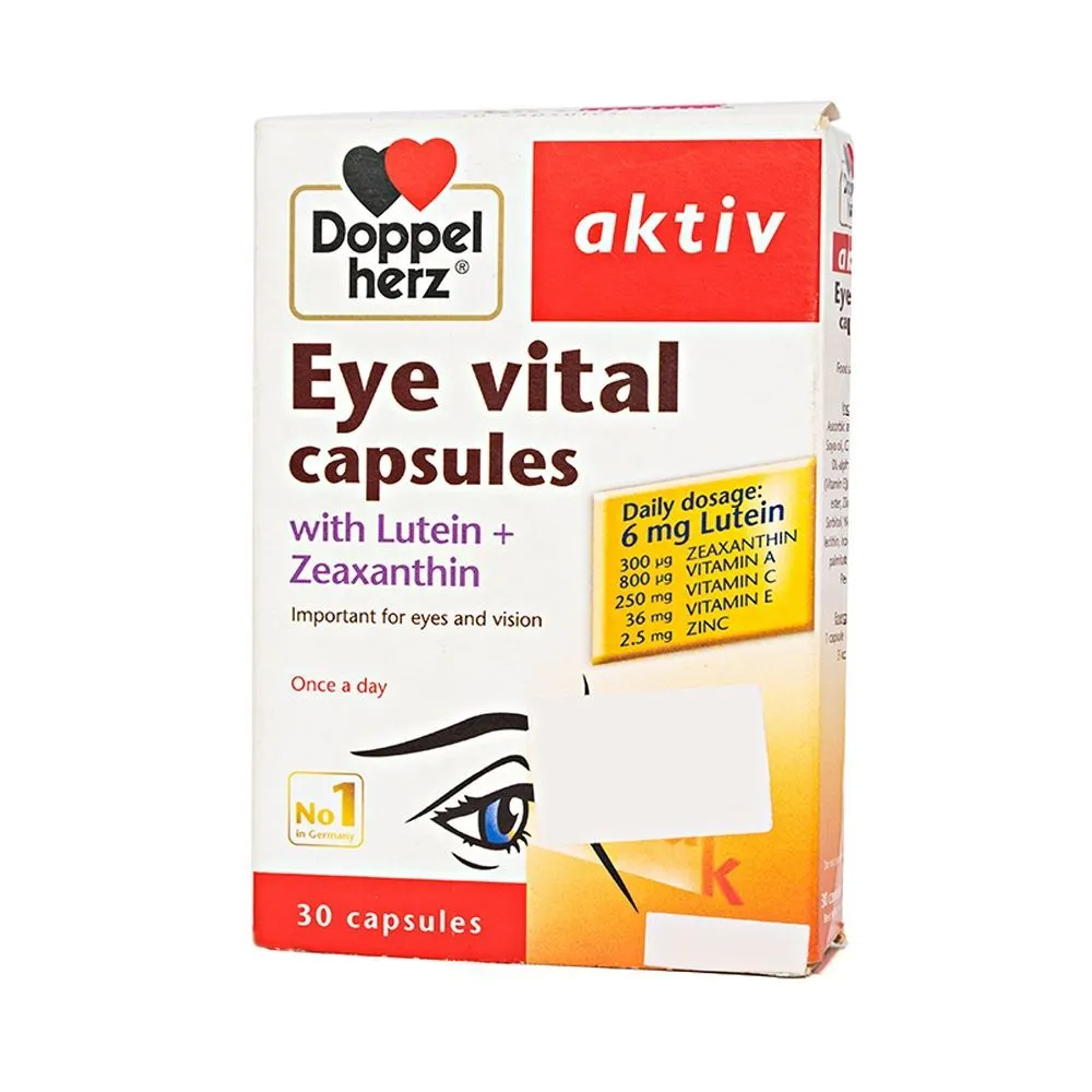 Viên uống Eye Vital Doppelherz Aktiv cung cấp dưỡng chất giúp tăng cường thị giác, chống mỏi mắt (30 viên) 2