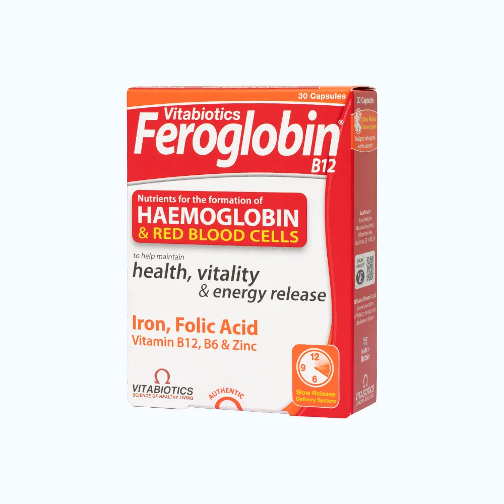 Viên uống Feroglobin B12 Vitabiotics (Hộp 30 viên) giúp tăng khả năng tạo máu 3