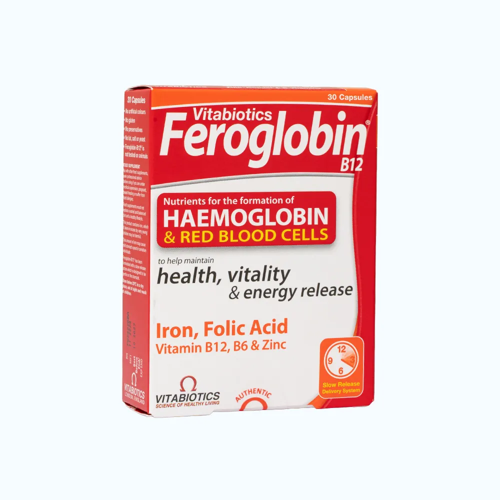 Viên uống Feroglobin B12 Vitabiotics (Hộp 30 viên) giúp tăng khả năng tạo máu 4