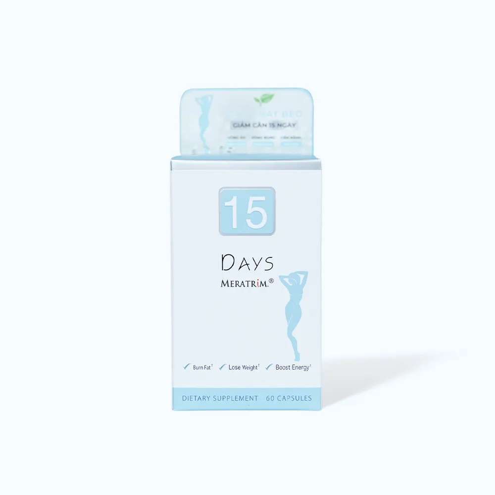 Viên uống giảm cân Nature Gift 15 Days hỗ trợ giảm mỡ bụng (Hộp 60 viên)