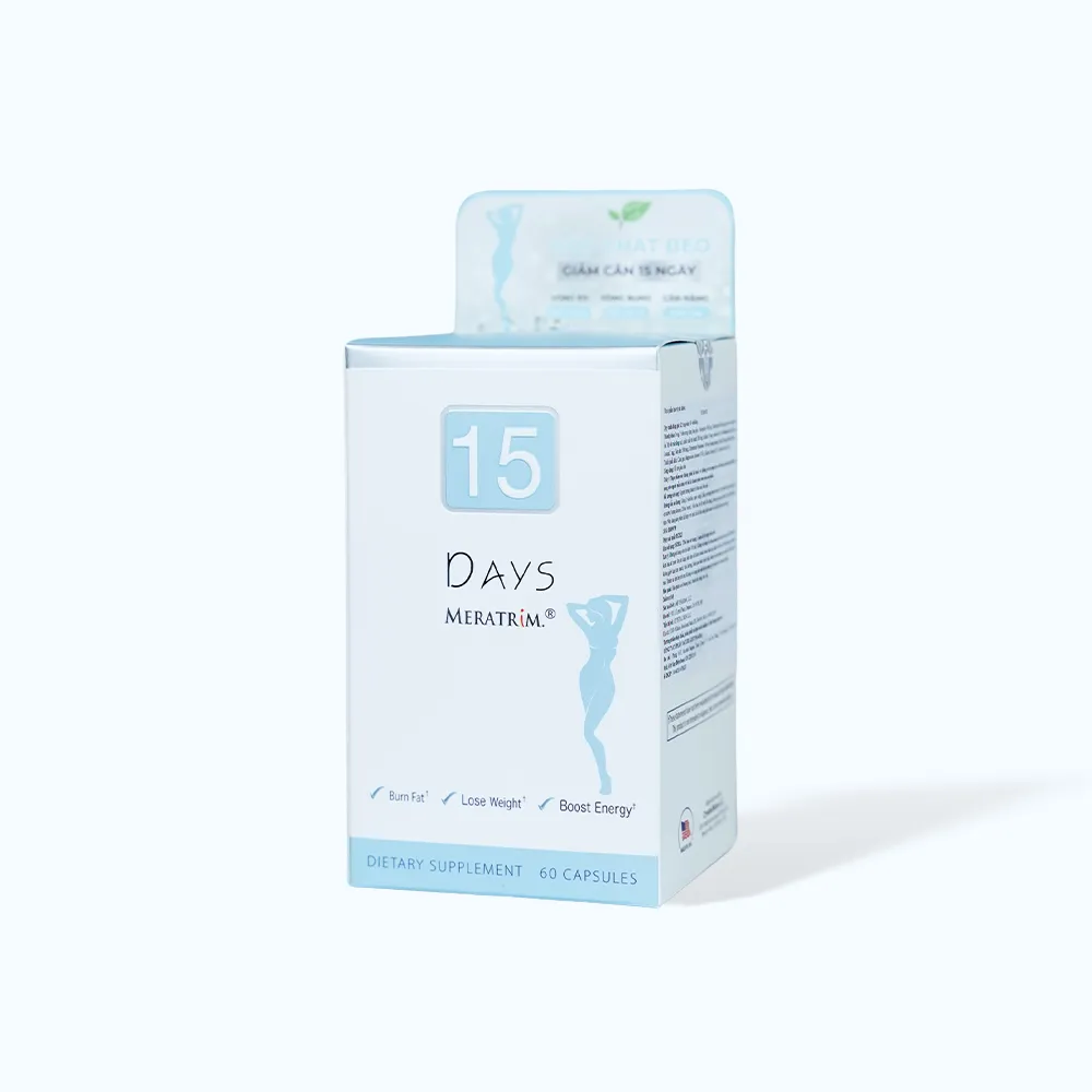 Viên uống giảm cân Nature Gift 15 Days hỗ trợ giảm mỡ bụng (Hộp 60 viên) 3