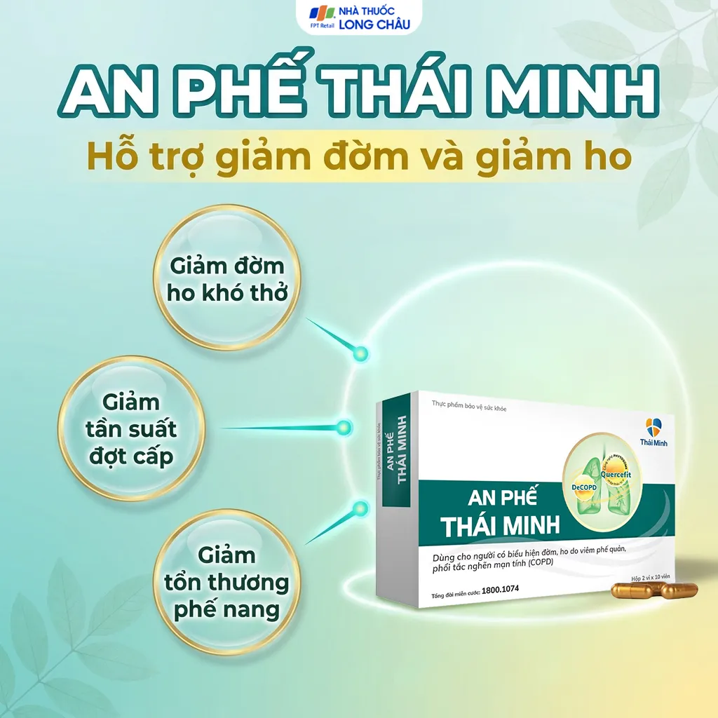 Viên uống Thái Minh An Phế hỗ trợ giảm đàm, giảm ho (Hộp 20 viên) 2