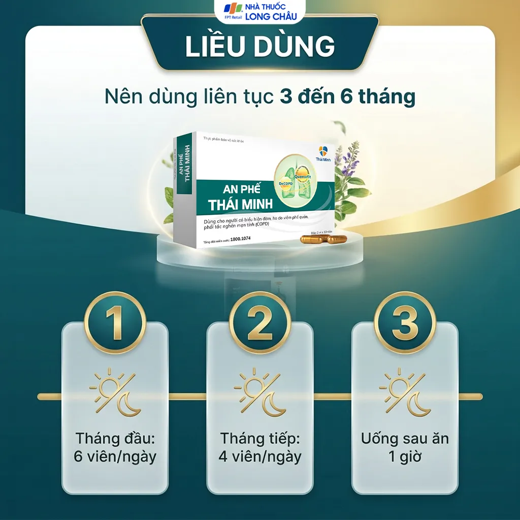 Viên uống Thái Minh An Phế hỗ trợ giảm đàm, giảm ho (Hộp 20 viên) 5
