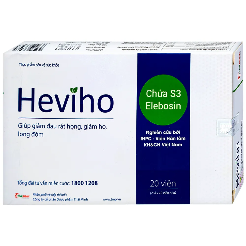 VIÊN UỐNG GIẢM HO HEVIHO THÁI MINH 2X10