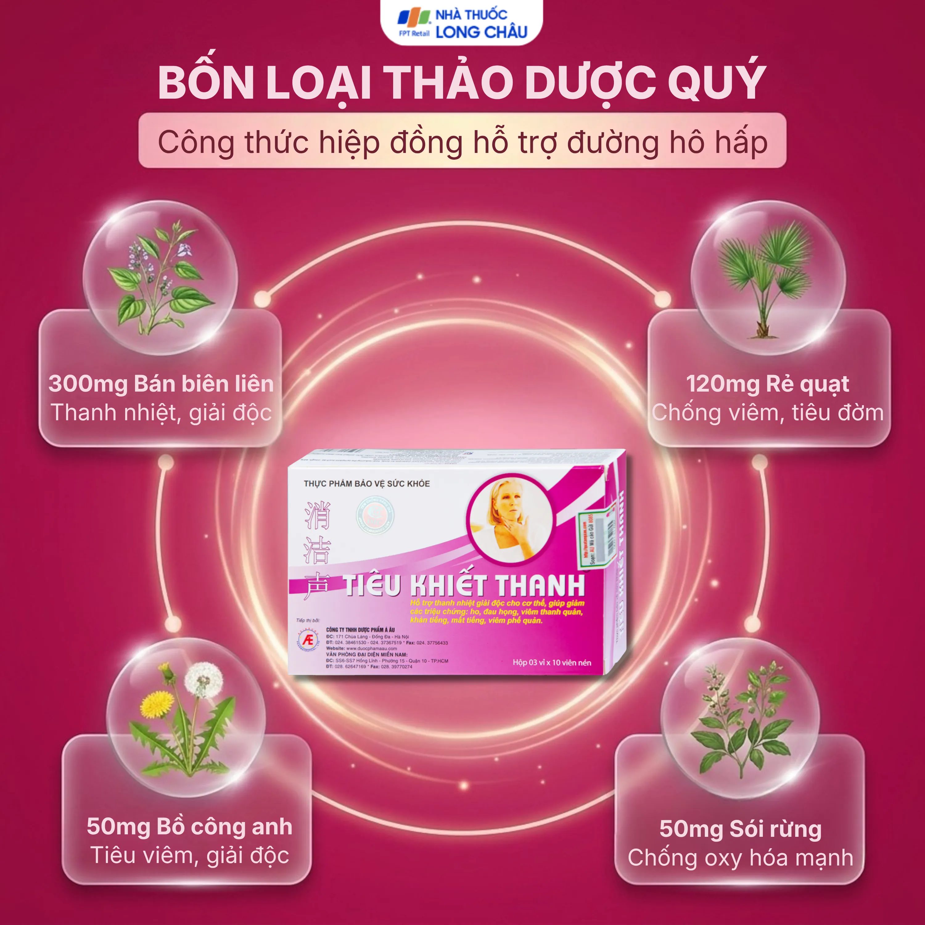Thực phẩm bảo vệ sức khỏe Tiêu Khiết Thanh (30 viên) 2