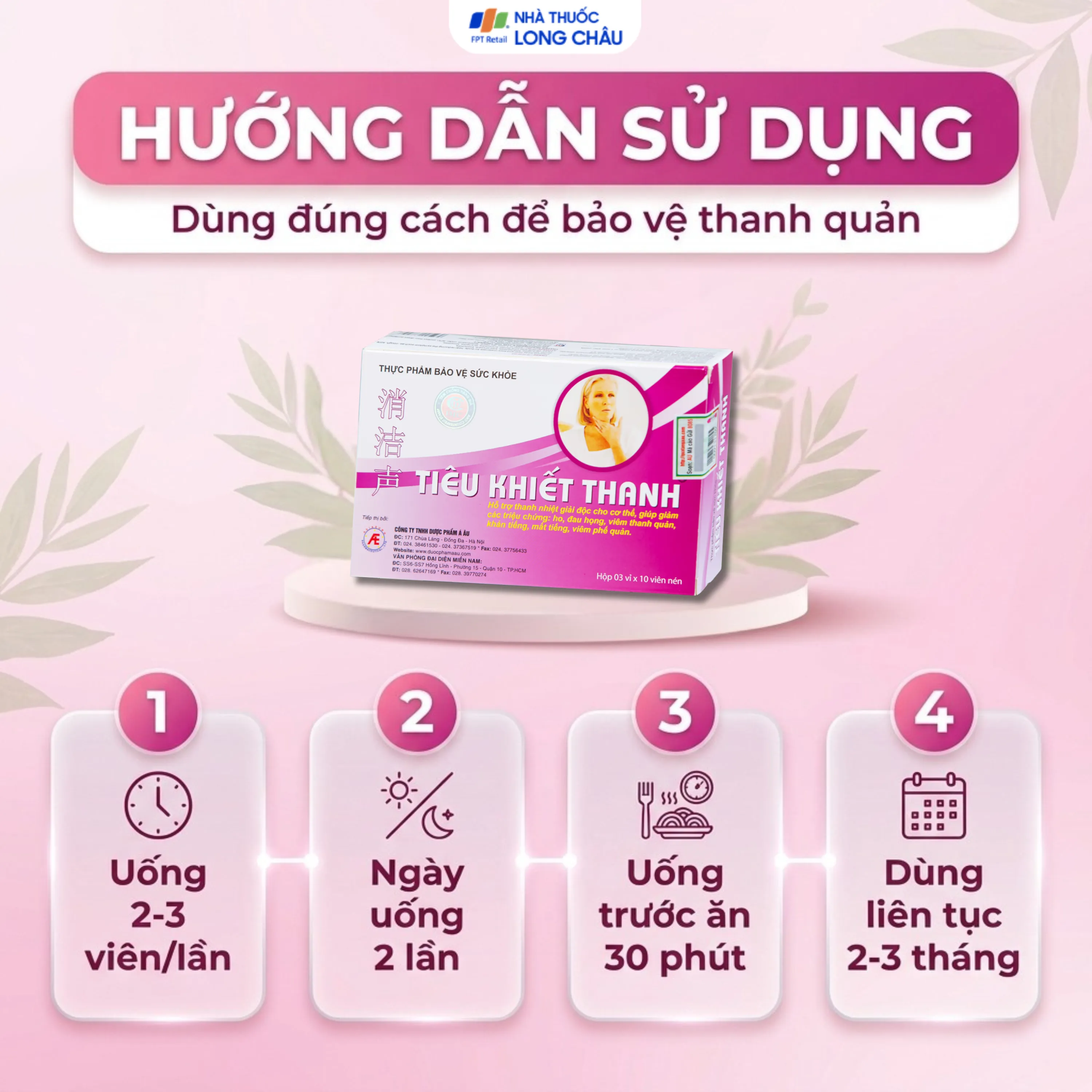 Thực phẩm bảo vệ sức khỏe Tiêu Khiết Thanh (30 viên) 4