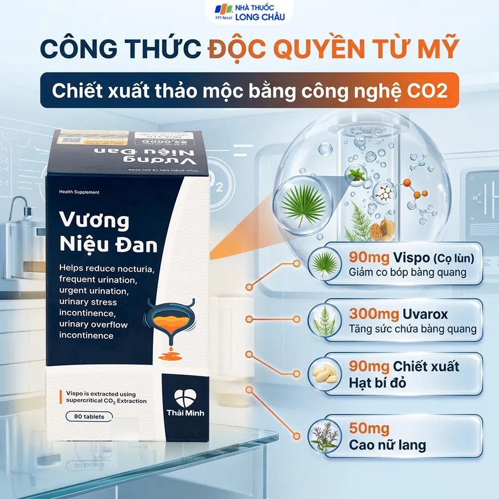 VIÊN UỐNG GIẢM TIỂU ĐÊM VƯƠNG NIỆU ĐAN THÁI MINH 2X10 4