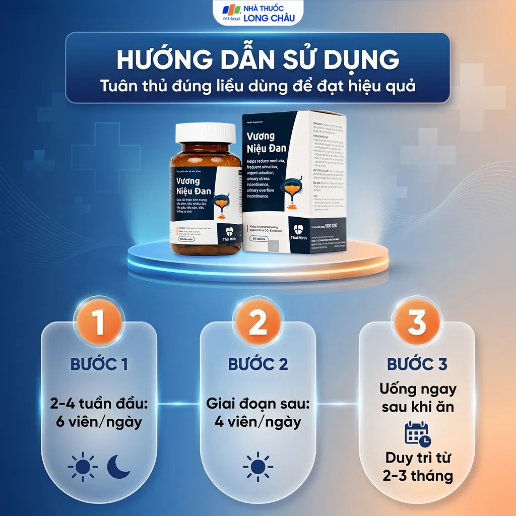 VIÊN UỐNG GIẢM TIỂU ĐÊM VƯƠNG NIỆU ĐAN THÁI MINH 2X10 5