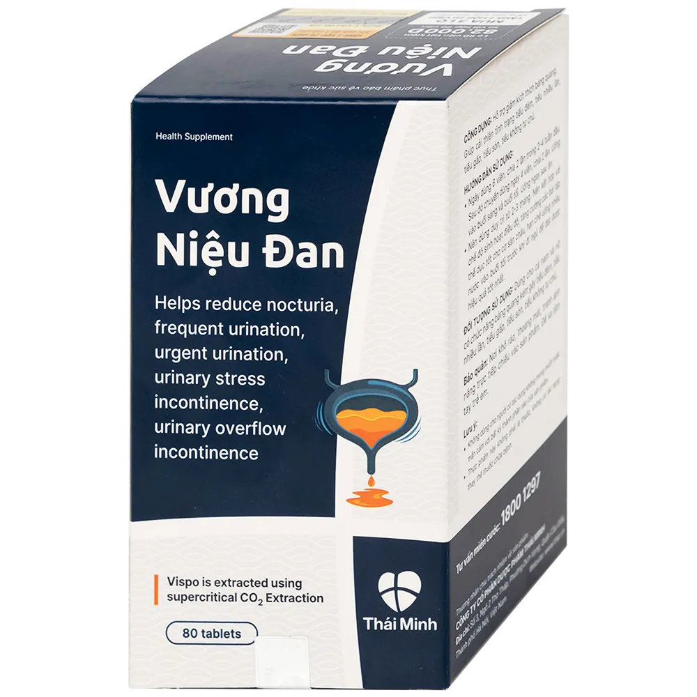 VIÊN UỐNG GIẢM TIỂU ĐÊM VƯƠNG NIỆU ĐAN THÁI MINH 2X10 7